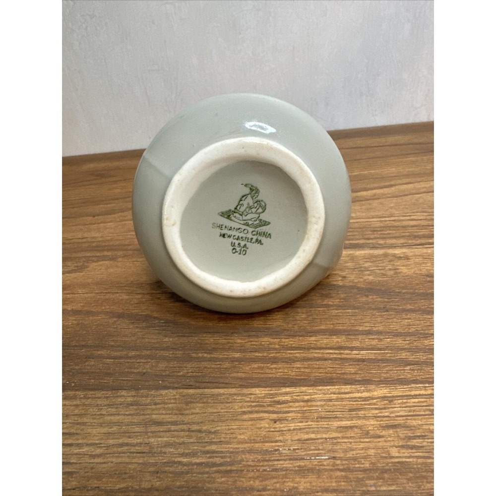 SHENANGO CHINA Inca Ware Creamer Syrup Pitcher Restaurant Ware Beige Vintage - Picture 8 of 8